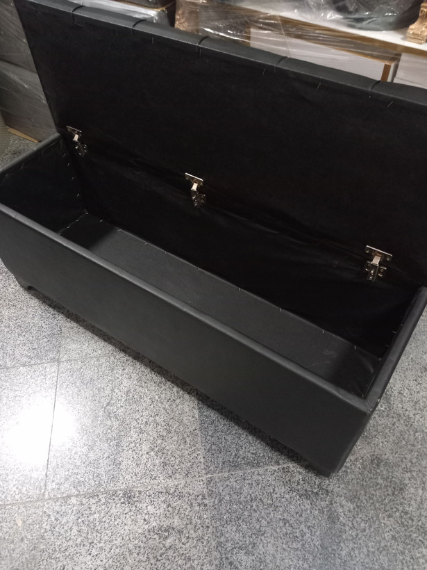 پاف باکسدار سه نفره چرم